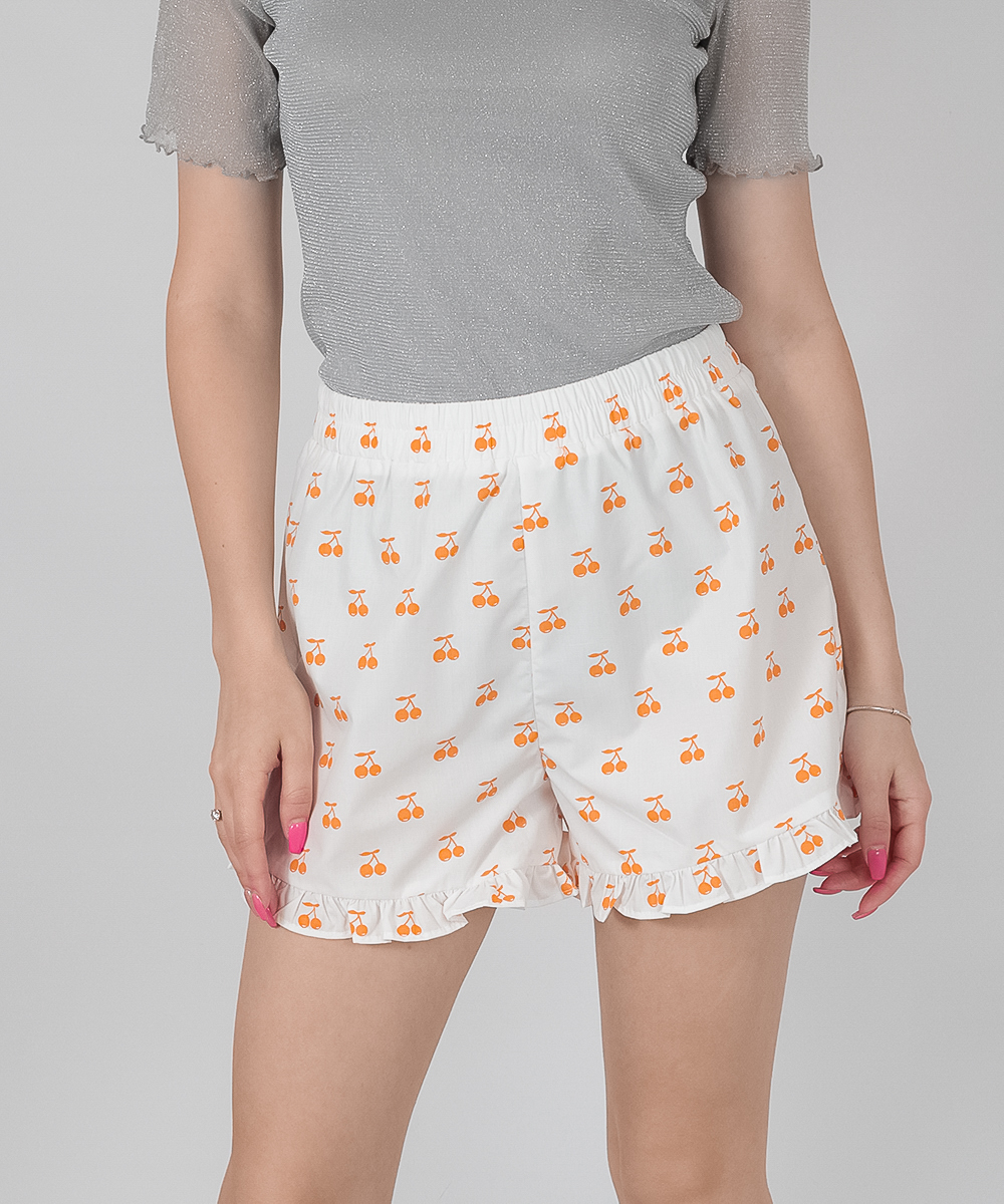 Pantaloni scurti Only, alb, S