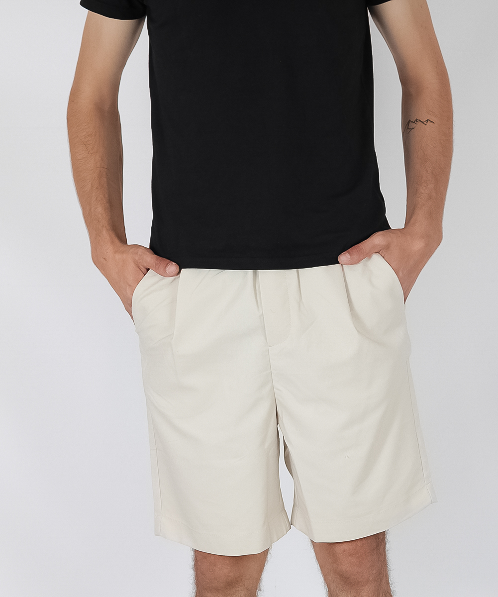 Pantaloni scurti Selected, crem, L