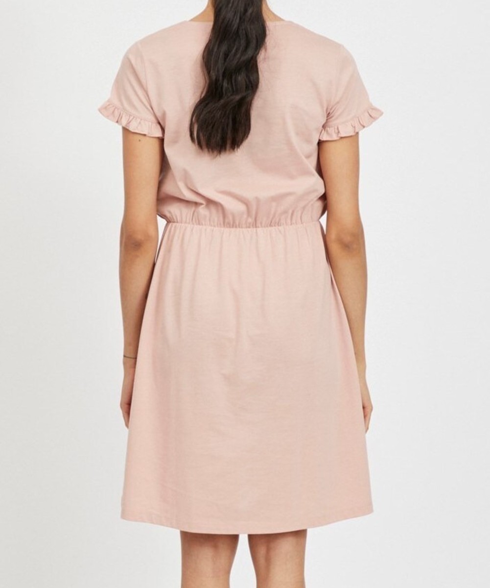 Rochie scurta Vila, roz, S - 1 | YEO