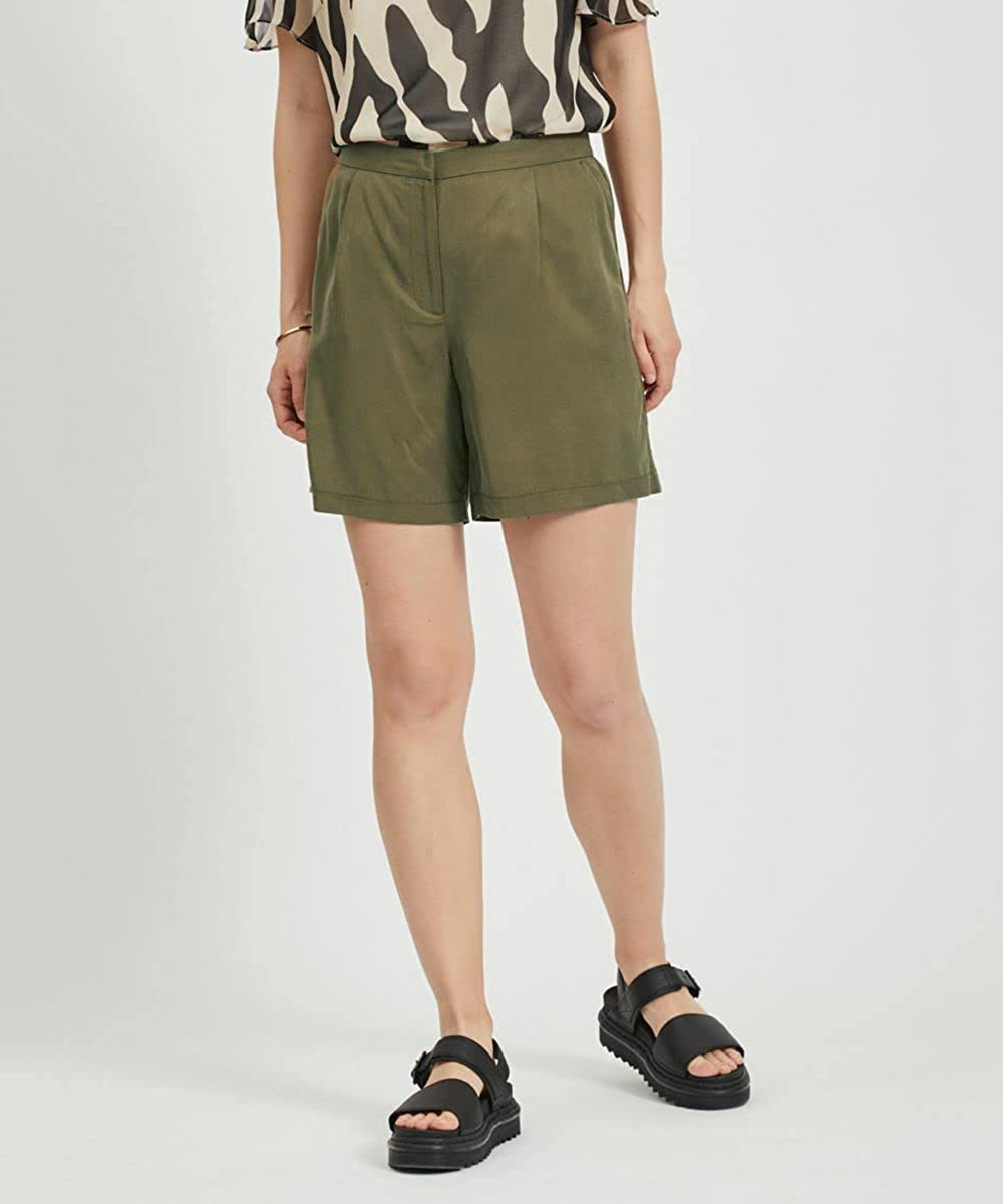 Pantaloni scurti Vila, verde, 34