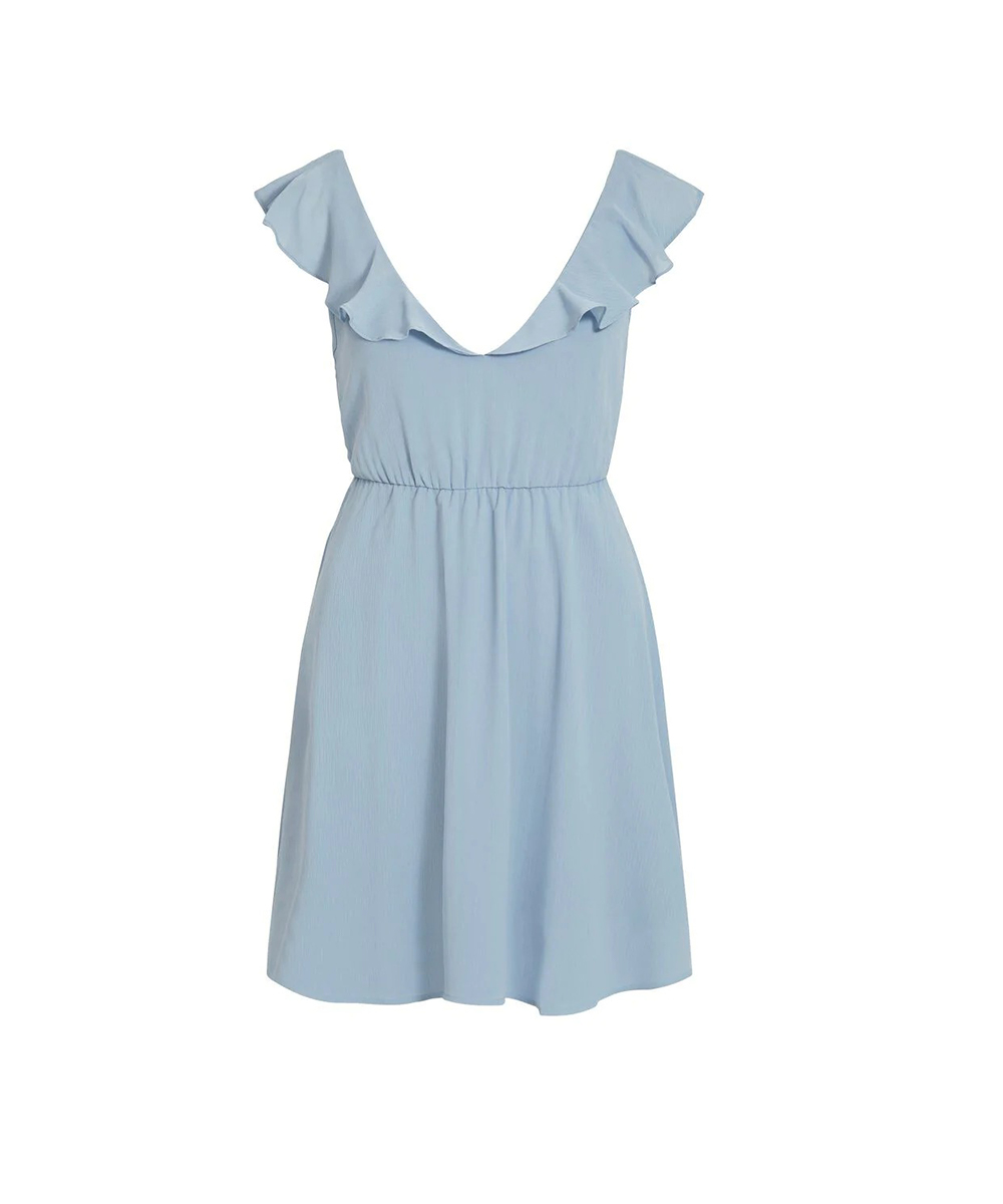 Rochie scurta Vila, bleu, 38