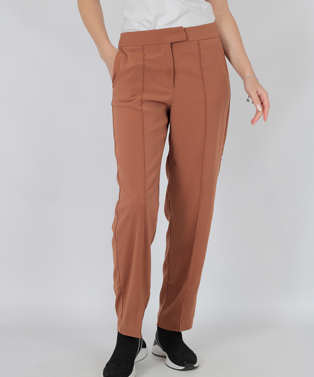 Pantaloni Vila, maro, 34