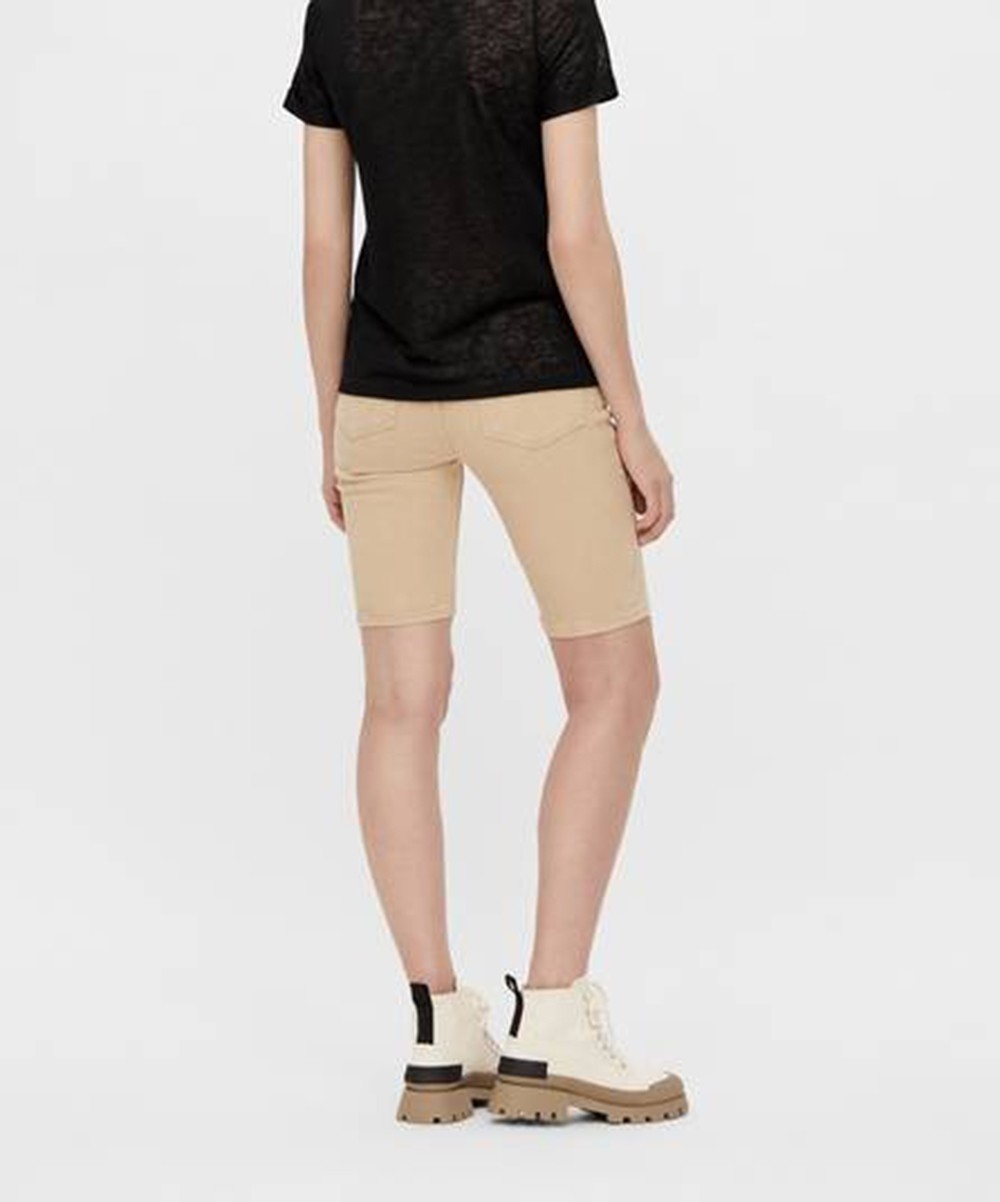 Pantaloni scurti Object, crem, XS - 1 | YEO