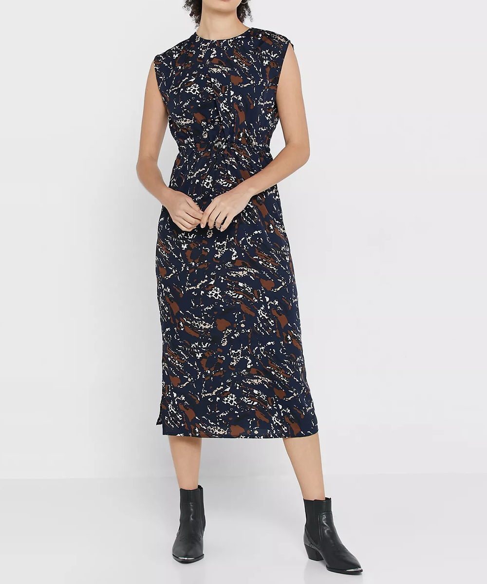 Rochie medie Noisy May, bleumarin, XXL