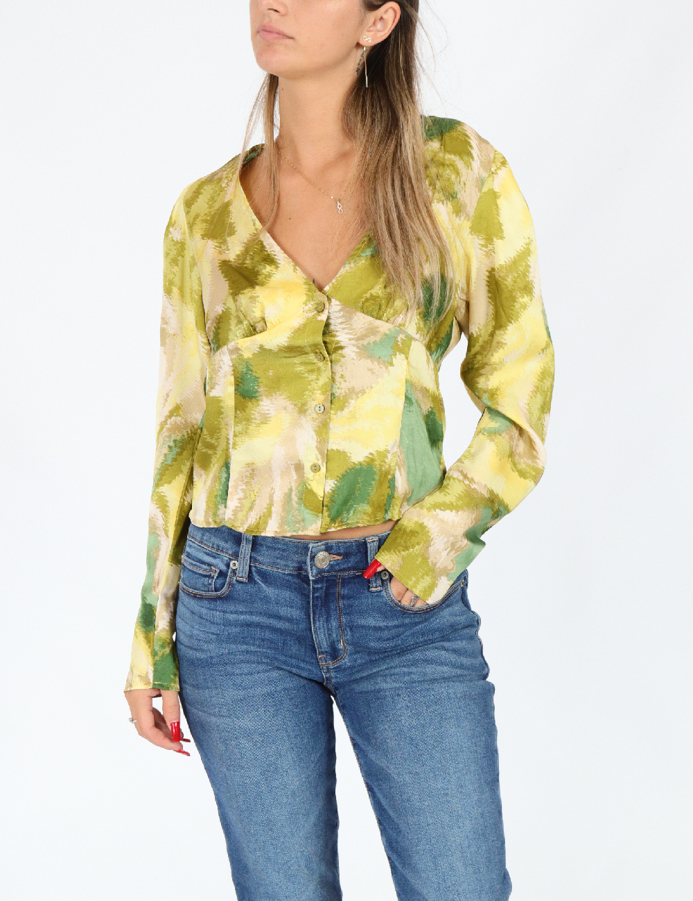 Bluza Vila, verde, 36