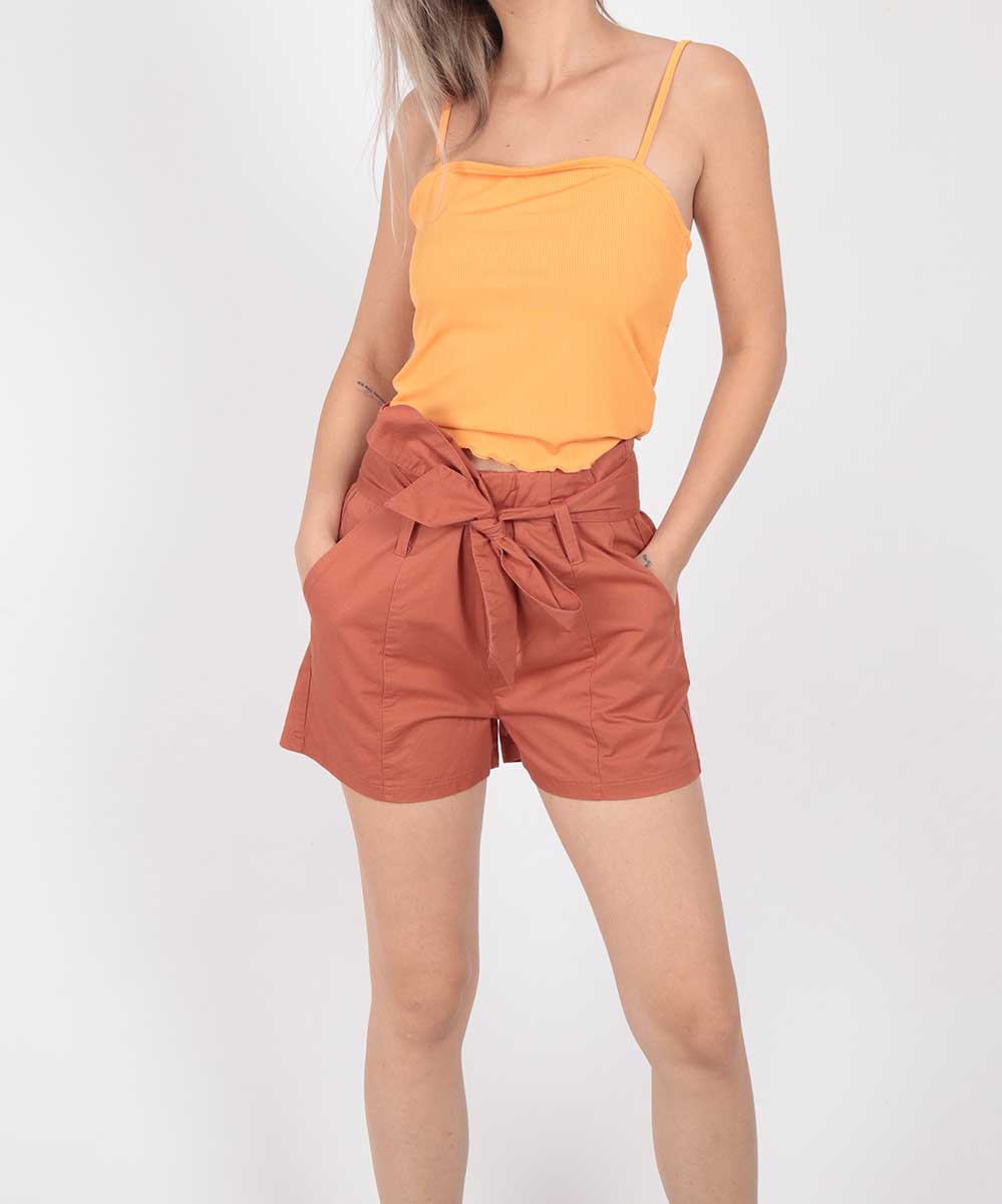 Pantaloni scurti Sinsay, caramiziu, XXS