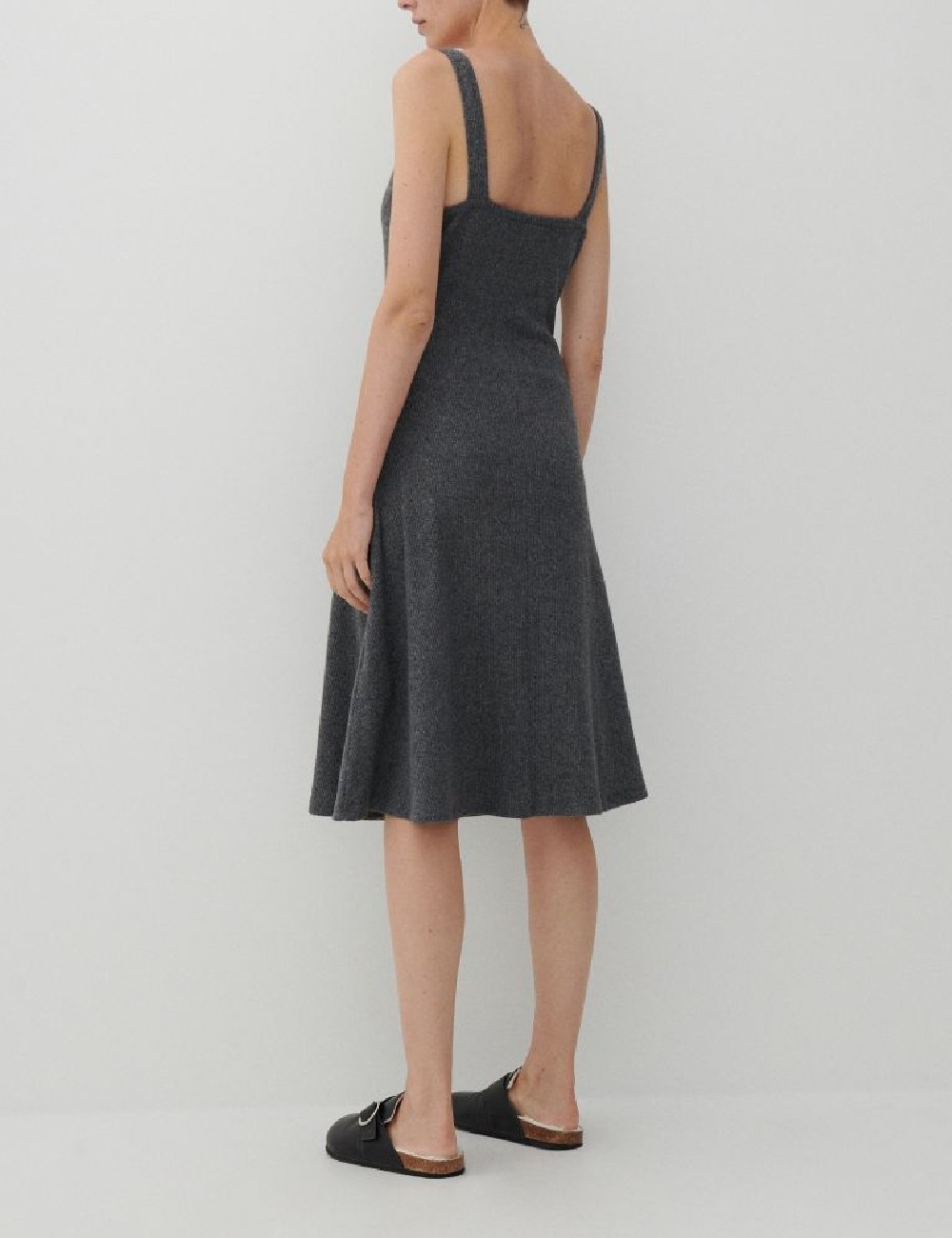 Rochie medie Reserved, gri - 1 | YEO