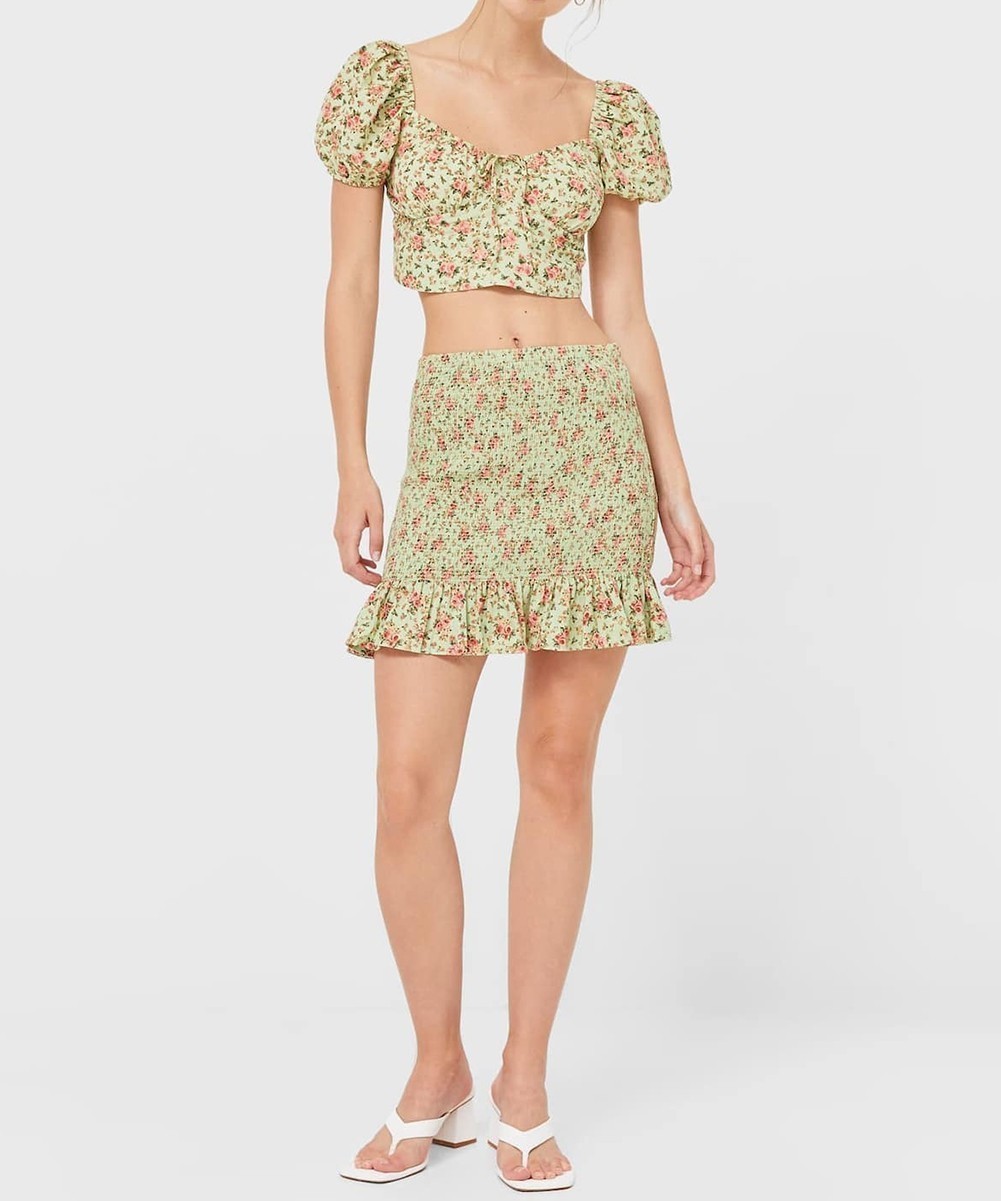 Fusta Stradivarius, verde, M - 1 | YEO