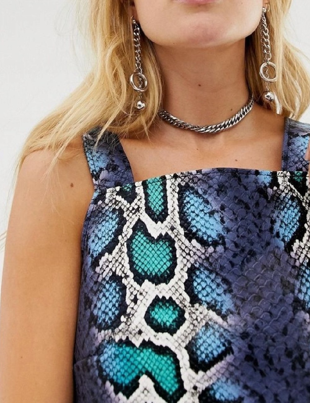 Top Milk.it, imprimeu sarpe, S - 1 | YEO