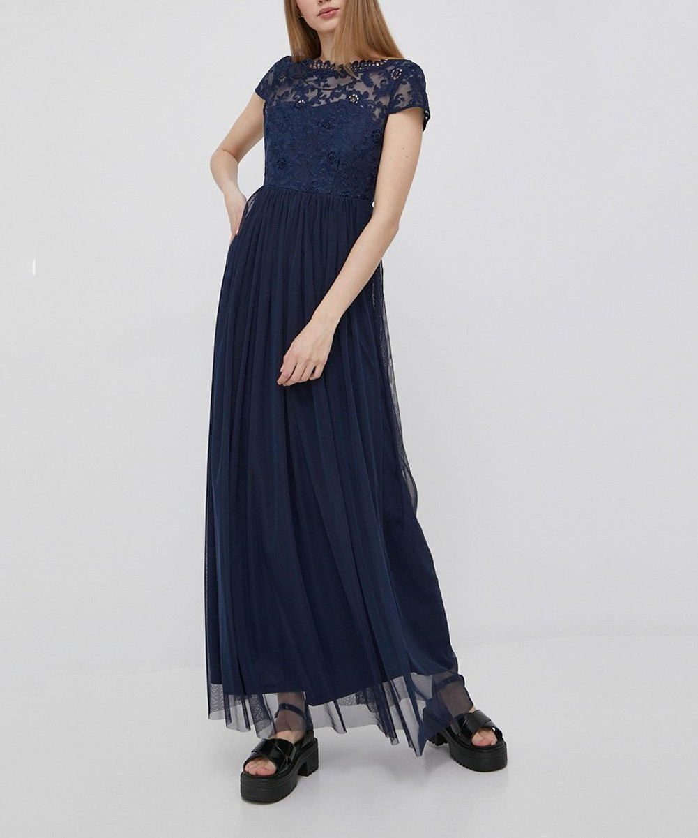 Rochie Lunga Vila, albastru inchis, 34