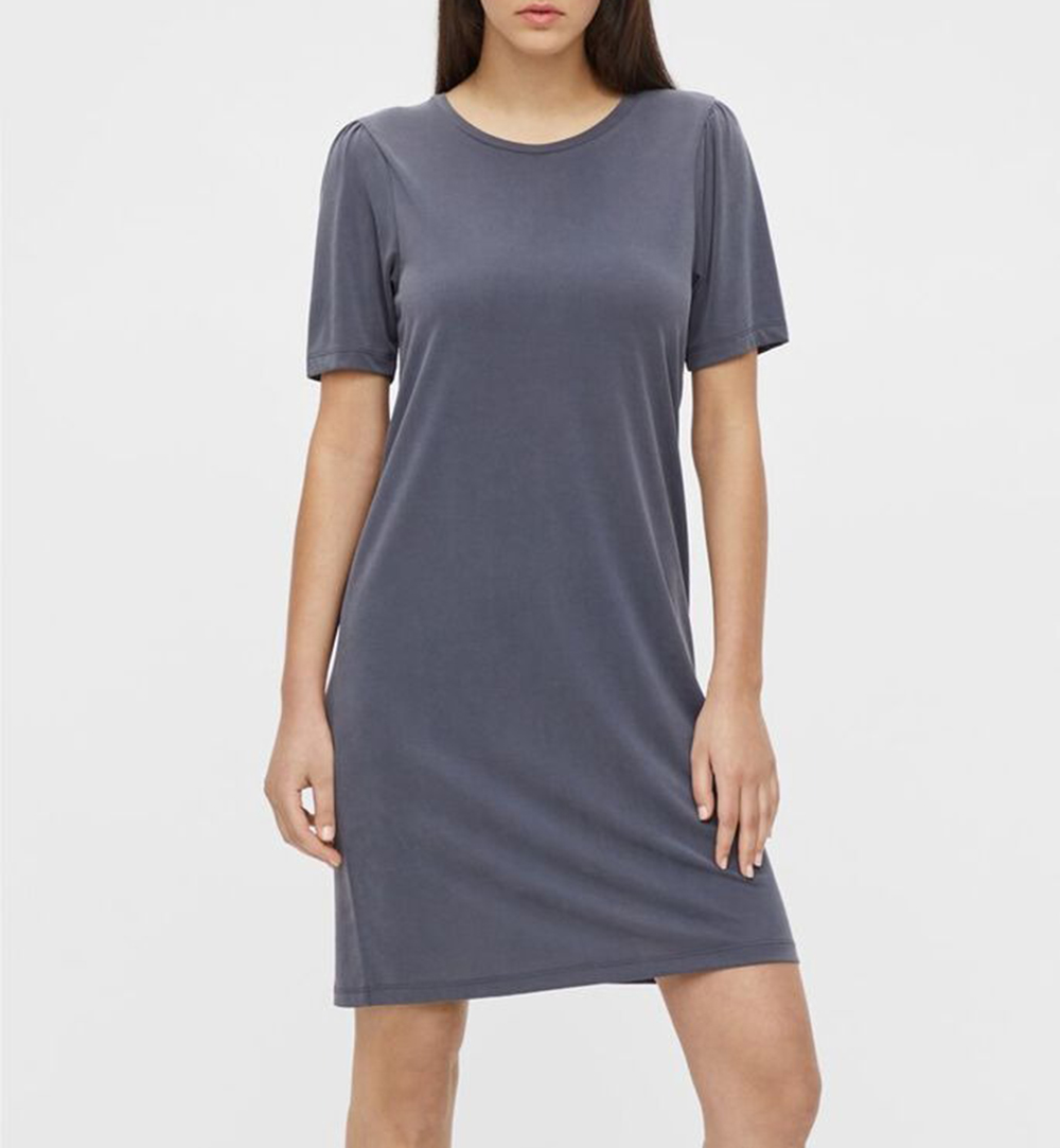 Rochie scurta Pieces, gri