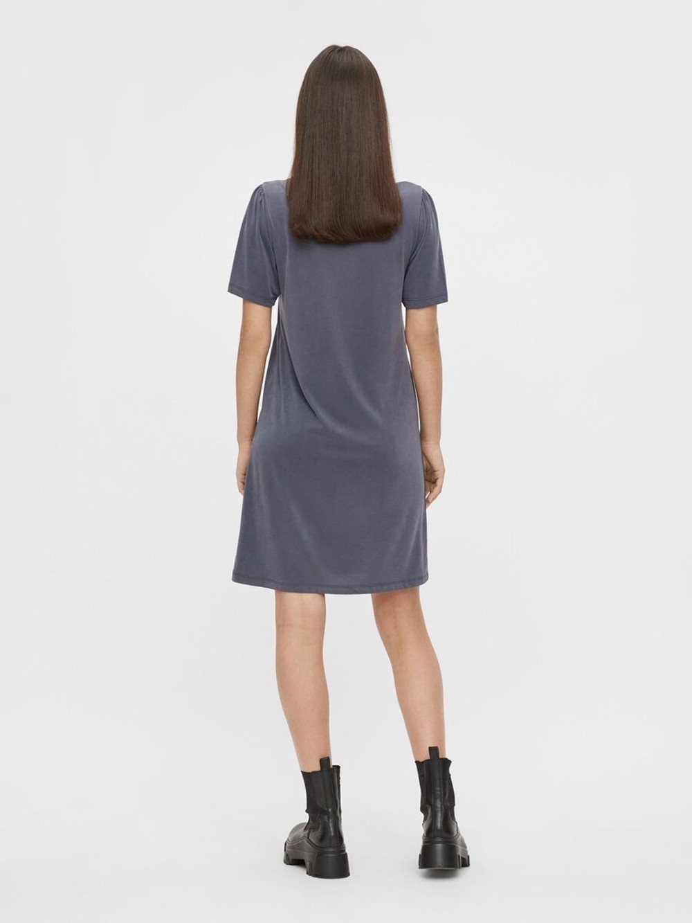Rochie scurta Pieces, gri - 1 | YEO