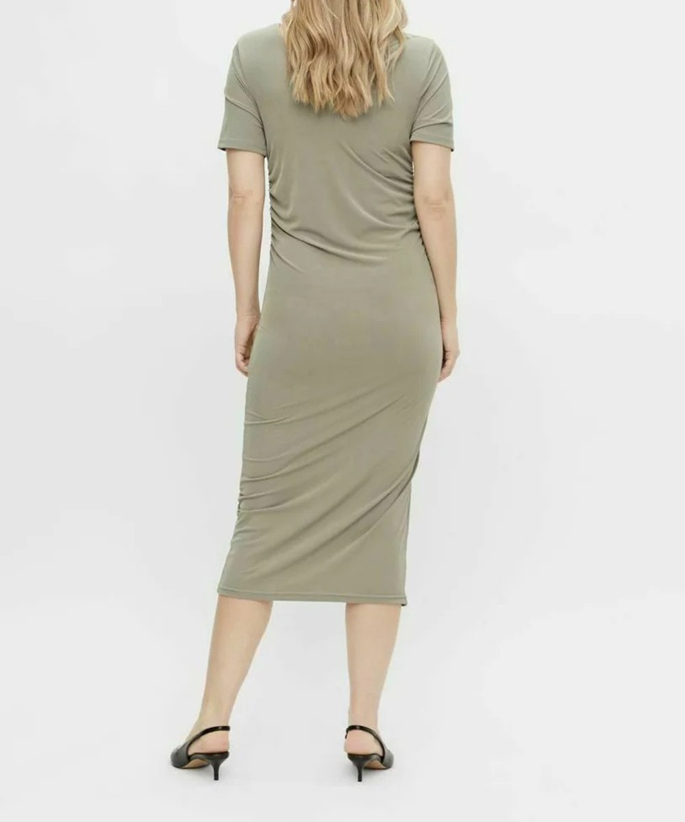 Rochie medie Mamalicious, kaki, XL - 1 | YEO