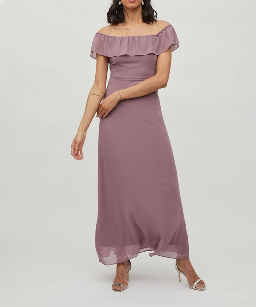 Rochie lunga Vila, mov - 1 | YEO