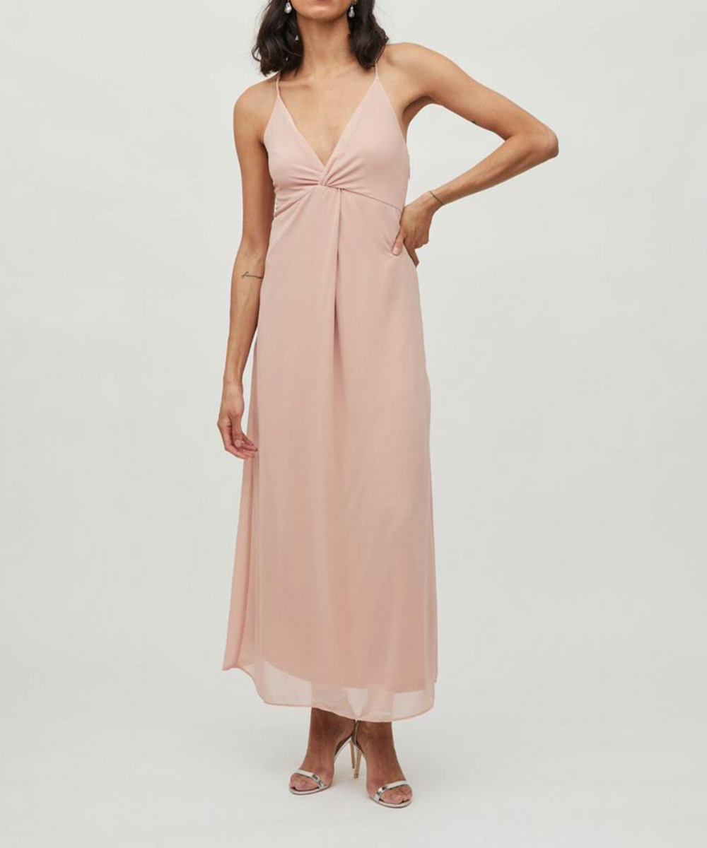 Rochie lunga Vila, roz, 38