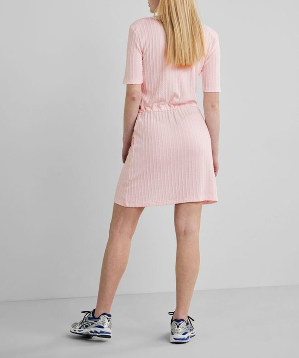 Rochie Scurta Pieces, roz pal, S - 1 | YEO