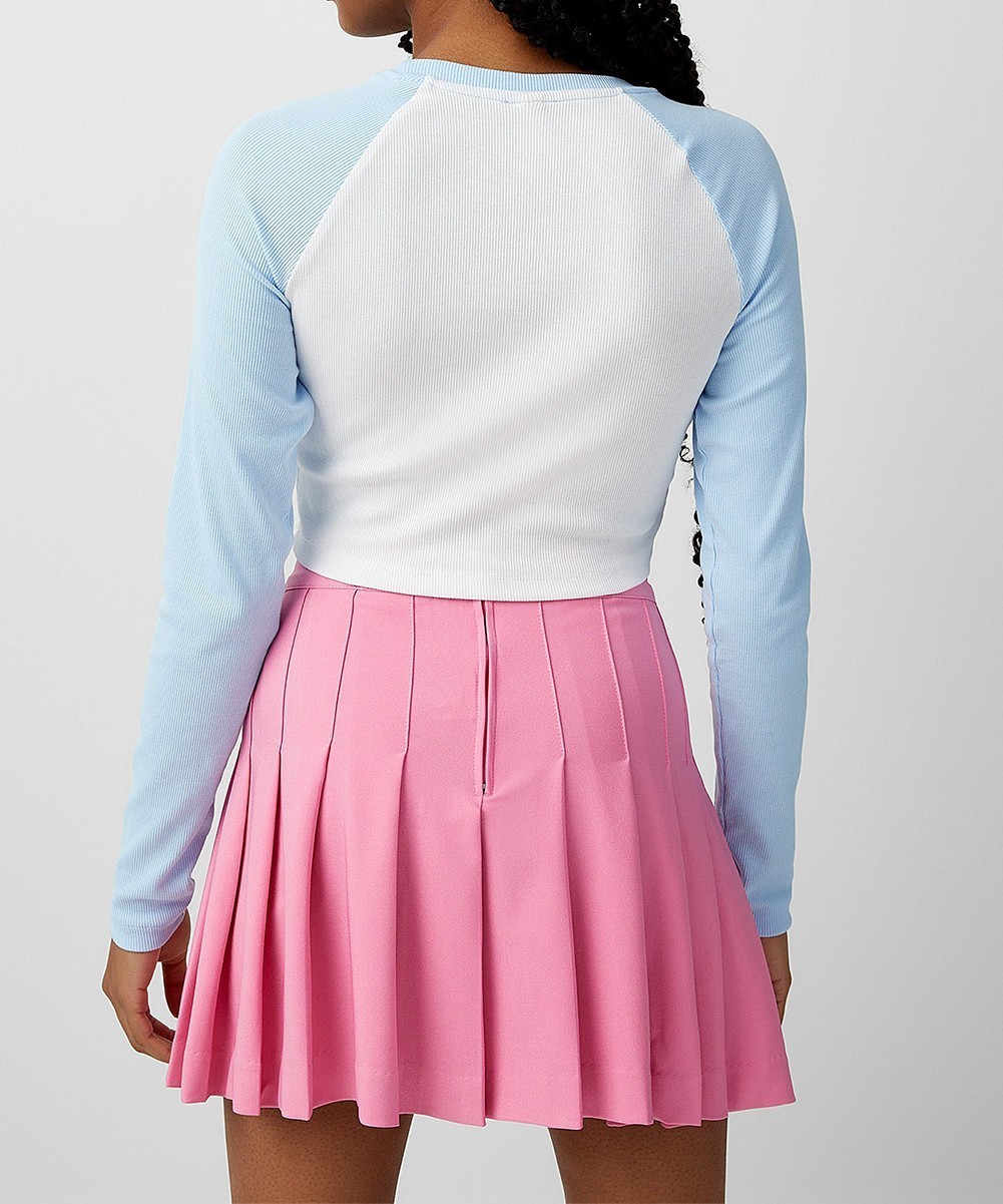 Top Neon&Nylon, alb/albastru, XL - 1 | YEO