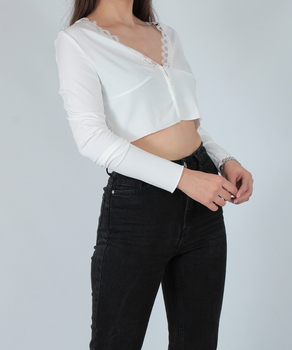 Top SHEIN, alb, L - 1 | YEO