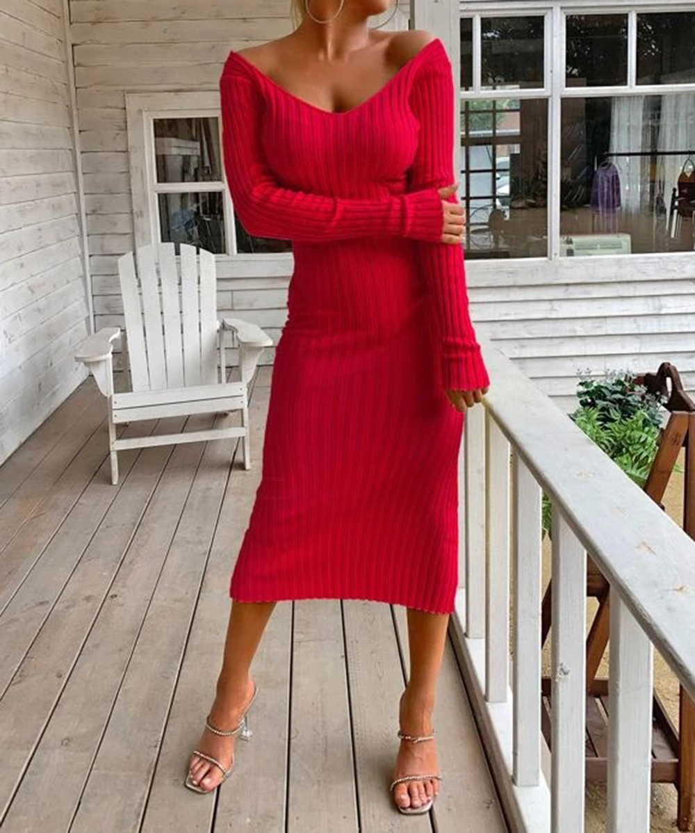 Rochie medie SHEIN, rosu