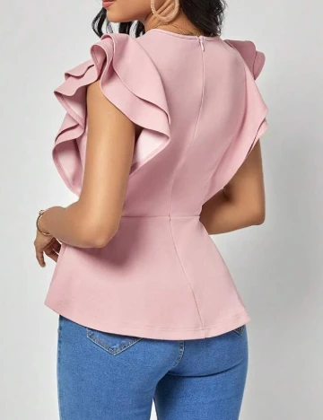 Bluza Emery Rose, roz Roz