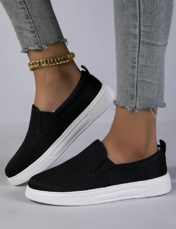 
						Espadrile SHEIN, negru