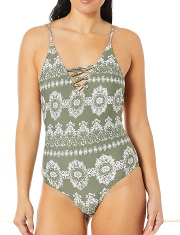 
						Costum de baie Guess, verde