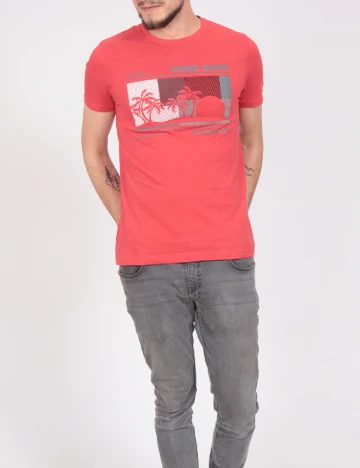 Tricou Milano Bulls, rosu Rosu