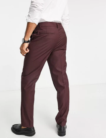 Pantaloni ASOS, visiniu Rosu