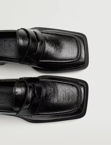 Mocasini Mango, negru Negru