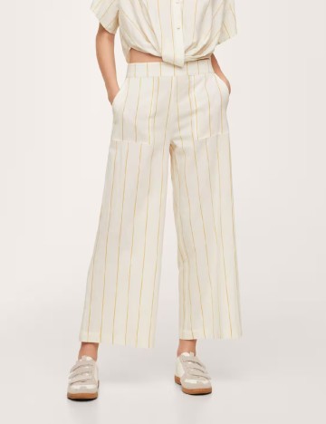 Pantaloni Mango, ecru