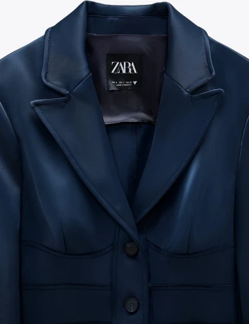 Sacou Zara, albastru inchis, XS