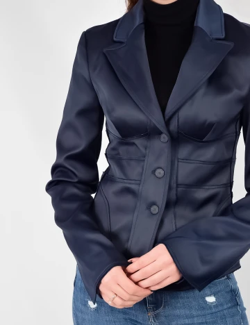 Sacou Zara, albastru inchis, XS
