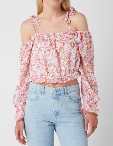 
						Top Only, floral print