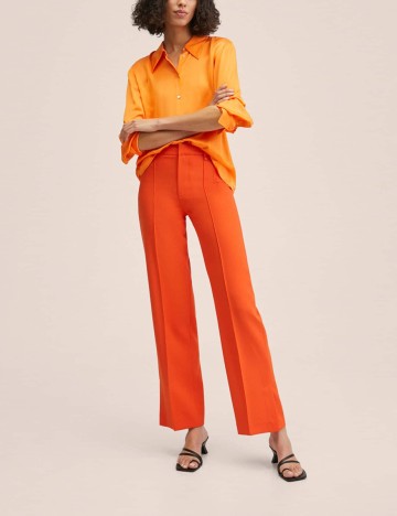 
						Pantaloni Mango, portocaliu