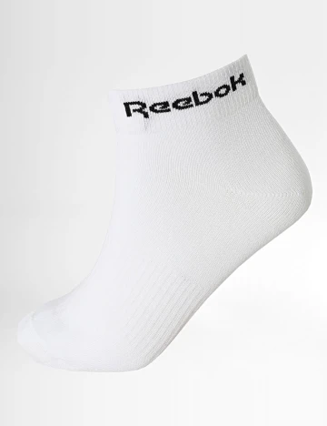 Set sosete Reebok, alb Alb