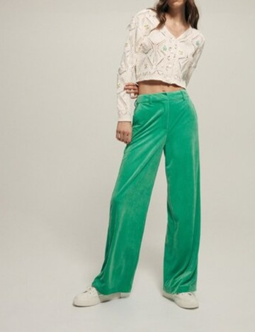 Pantaloni Reserved, verde, XS