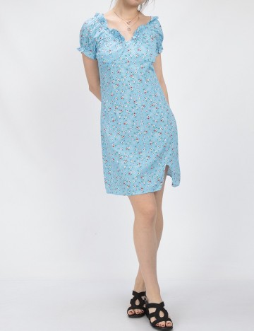 Rochie scurta SHEIN, albastru, M