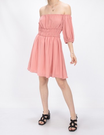 Rochie scurta SHEIN, roz, L