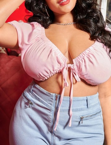 Top SHEIN CURVE, roz, 3XL