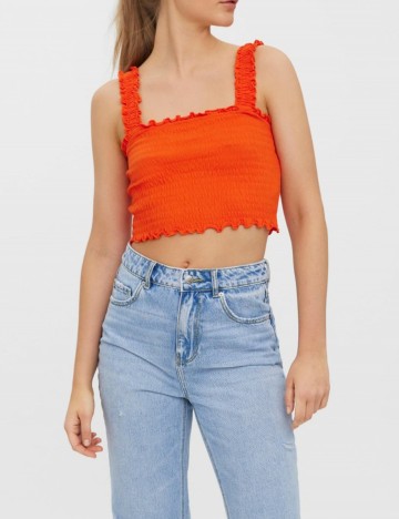 Top Vero Moda, portocaliu, S