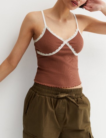 Top Neon&Nylon, maro, L