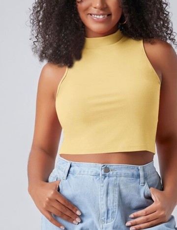 Top SHEIN CURVE, galben, 2XL