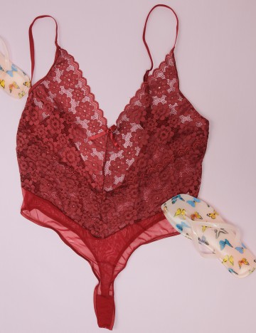 Body SHEIN CURVE, rosu, 4XL