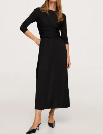 Rochie lunga Mango, negru Negru