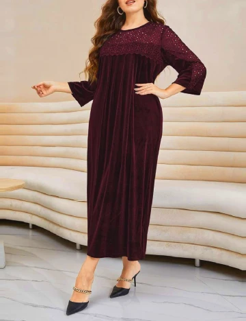 Rochie lunga SHEIN CURVE, pruna Mov