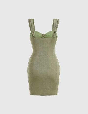 Rochie scurta SHEIN CURVE, verde Verde