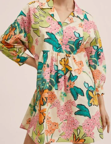 Rochie scurta Mango, floral Floral print