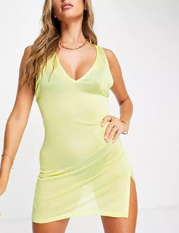 Rochie de plaja ASOS, verde