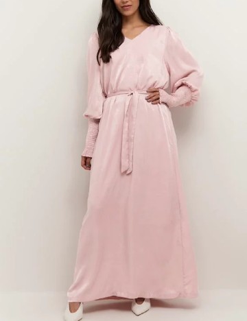Rochie lunga Kaffe, roz