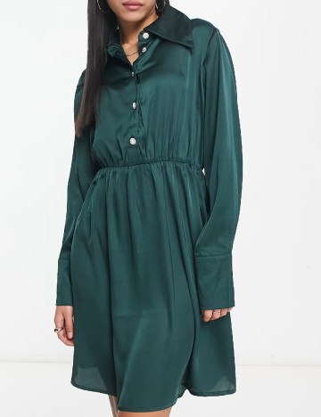 Rochie scurta Jacqueline de Yong, verde